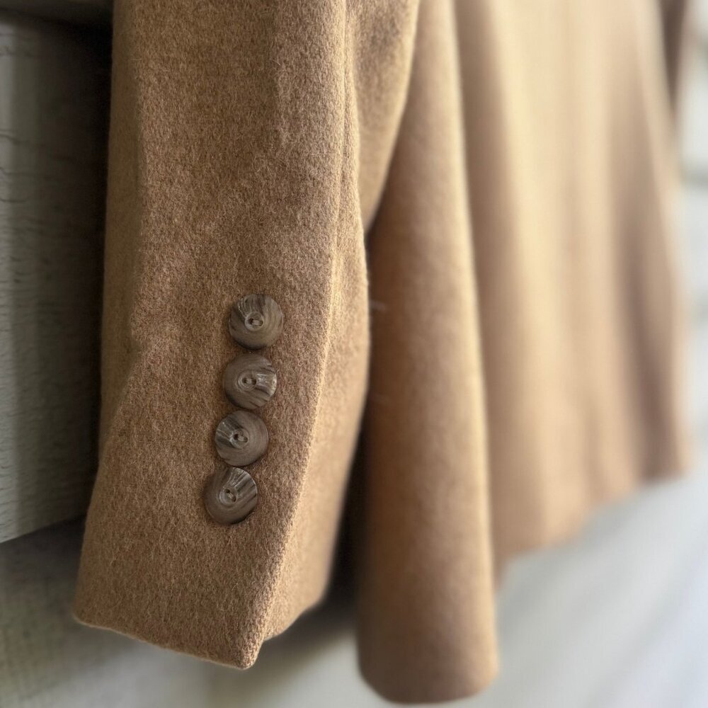 Austin Reed Camel Single-Button Wool-Blend Blazer - Picture 3 of 6